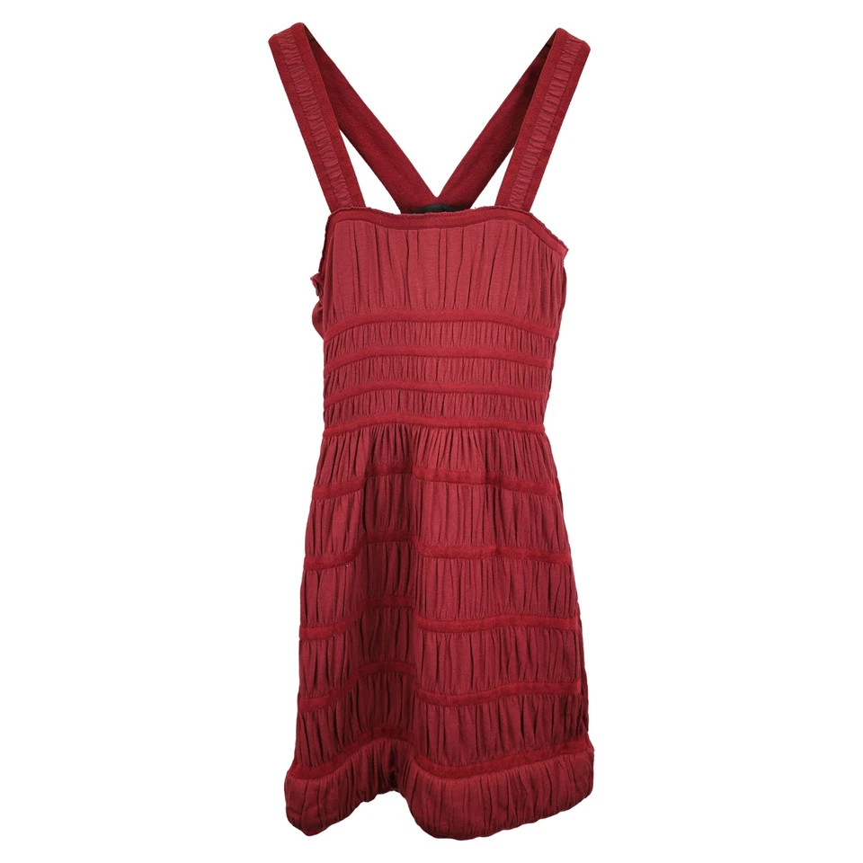 Alaïa Azzedine Chenille Knit Dress In Silk Women Burgundy Size 42