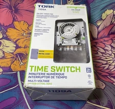 Tork 1109A Multi Voltage Time Switch 120/208/-277V indoor Metal Case 24-hour LED