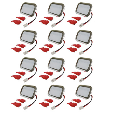 CMP W11683242 Refrigerator LED Module Light Chrome Kit 12 Pack for Whirlpool