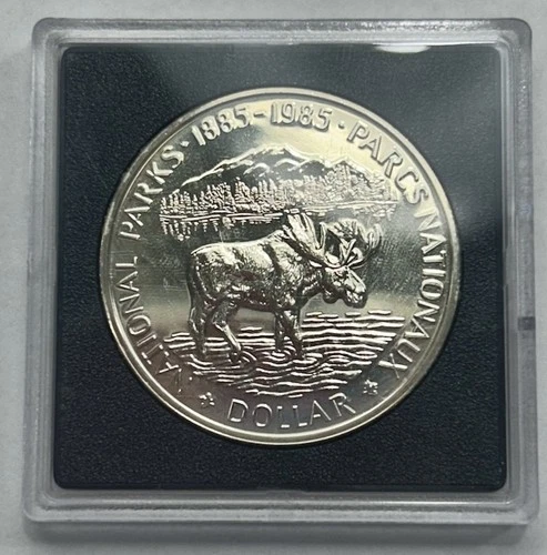 1985 Canadian National Park Dollar 50% Silver