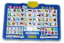 QUOKKA Electronic Interactive Wall Chart, Learning Toys, ABC, Shapes  Numbers