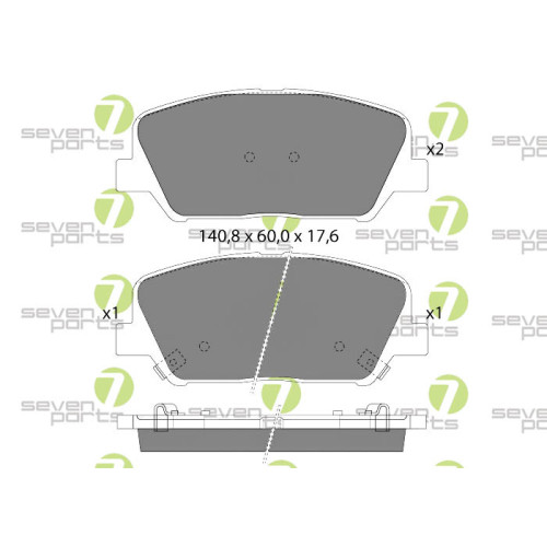 Plaquettes de frein Hyundai SVP28610 pour stopper les vibrations du frein à disque