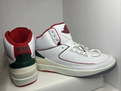 DS Nike Air Jordan 2 II Retro Italy Origins OG Fire Red Gr. 14 DR8884 101 Chicago - Bild 1 von 4