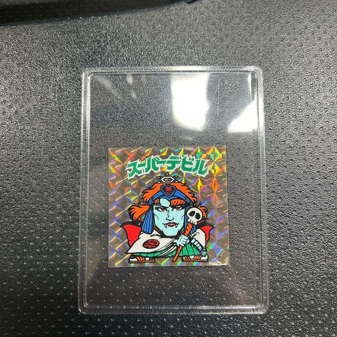 Super Devil Old Bikkuriman Seal Hologram Lotter Demon Angel 35Y Used
