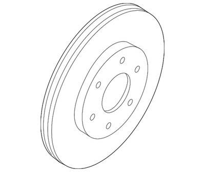 Genuine Nissan Rotor Disc Brake Front D0206-1PA1YNW