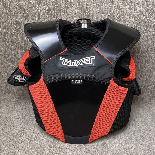 Tekvest Tek Rider Men's Size XL Orange Red Tivar Protection Vest ATV Snowmobile