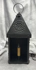 Vintage Antique Punched Tin Paul Revere Lantern Candle Sconce Electric Light B17