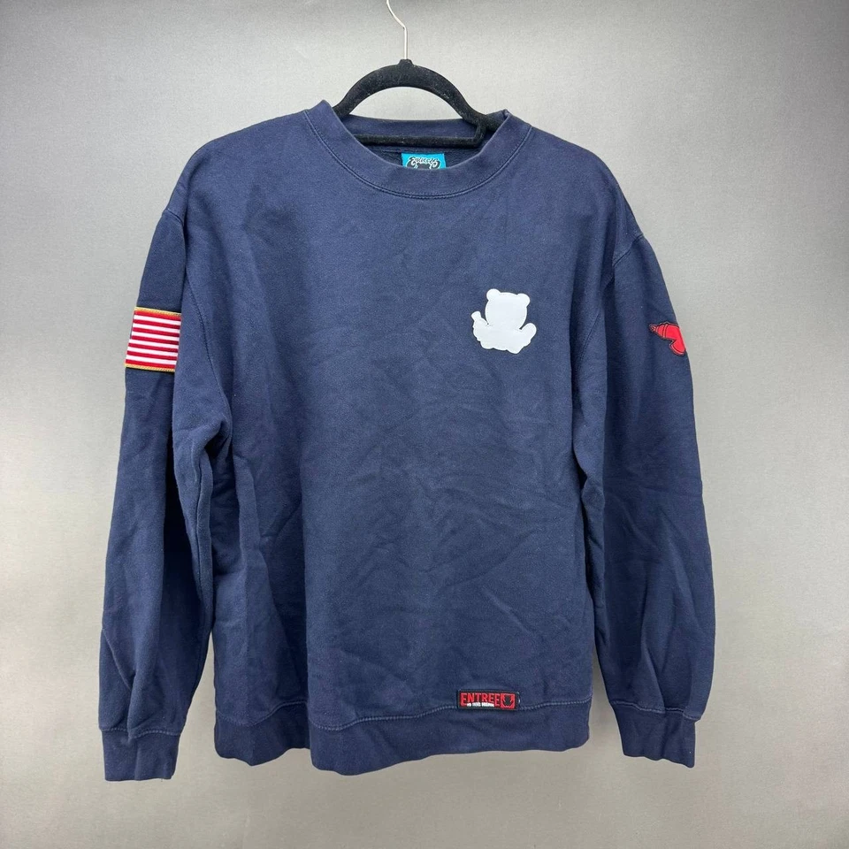 Entree LS Mens Blue Embroidery Logo Pullover Sweatshirt Size M - Image 2 of 4