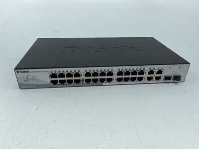 D-Link DES-1210-28P Web Smart Switch 28-Port 10/100Mbps PoE Ethernet 