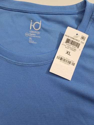 Men's T Shirt Size XL Blue Moisture Wicking Training Tee Shirt Ideology - Picture 2 of 4