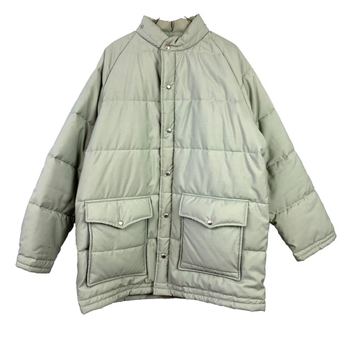Vintage Lee-Wald Lee Wald Gray Outerwear Puffer Jacket Mens Size 46 No Hood