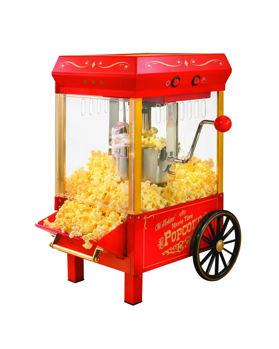 Nostalgia Vintage Table Top Popcorn Maker 10 Cups Hot Air Popcorn Machine w