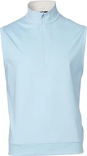 Men Golf Vest Walter Hagen Essentials Quarter-Zip Winter Blue Cool Small New