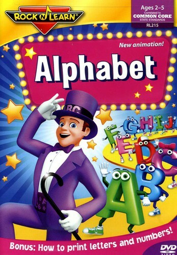 Alphabet DVD by Rock 'N Learn, DVD NTSC,Live,Color,Animated