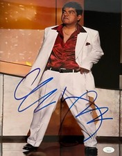 GEORGE LOPEZ SIGNED 11X14 METALLIC PHOTO GEORGE LOPEZ SHOW STAND UP COMIC JSA