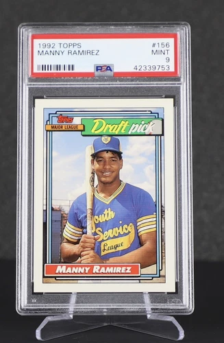 1992 Topps #156 Manny Ramirez RC PSA 9