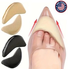 1 Pair Shoe Inserts Foam Toe Filler Shoe Fitters for Women Men Too Big Shoes