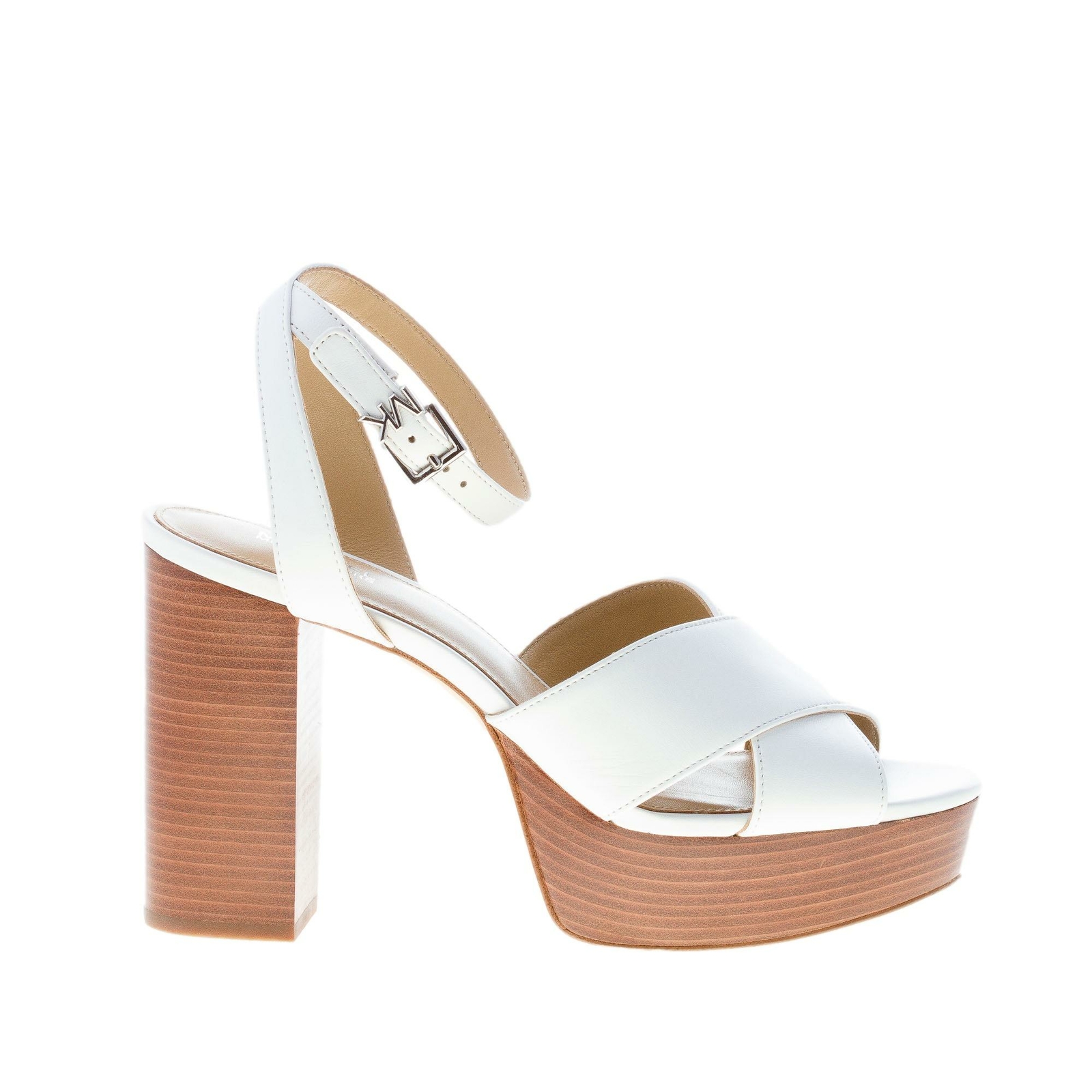 Платформа MICHAEL KORS scarpe donna Sandalo Odette на платформе pelle bianco tacco 11 см 27090₽