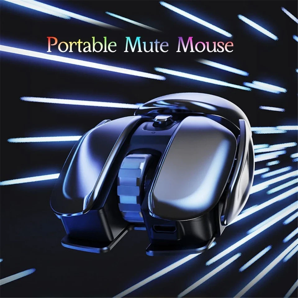 New 2.4GHz Metallic Ergonomic Silent Multipurpose Rechargeable Wireless Mouse - Image 2 of 4