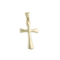 Echt Gold 333 Kinder Taufe Jugend Kommunion Kreuz AnhäNger Mit Silber 925 Kette