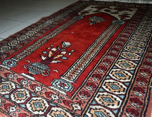 Alfombra anejo Turco Konya hecho a mano 62cm x 92cm 1970s - 1C600 - Picture 5 of 9