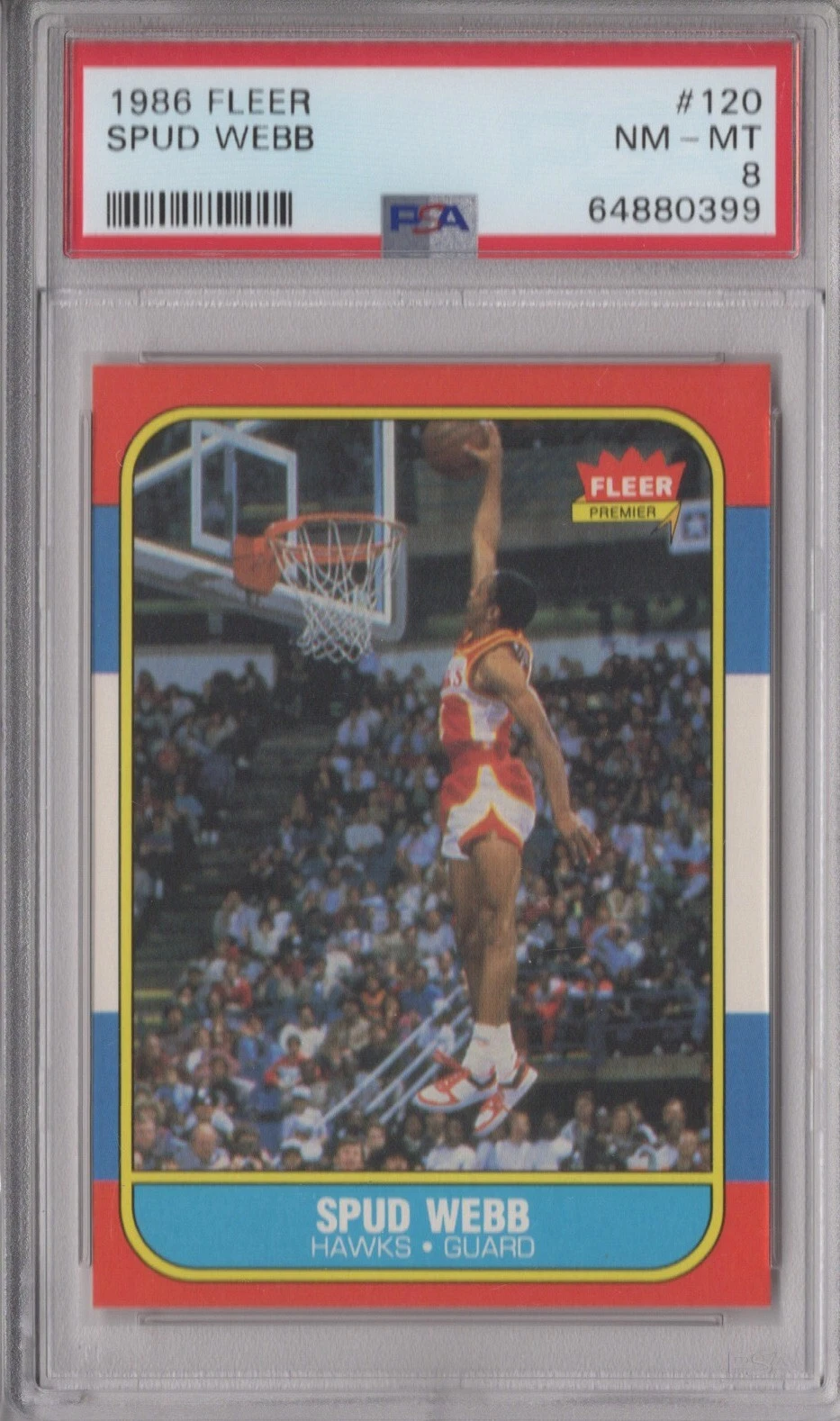 Spud Webb trading card