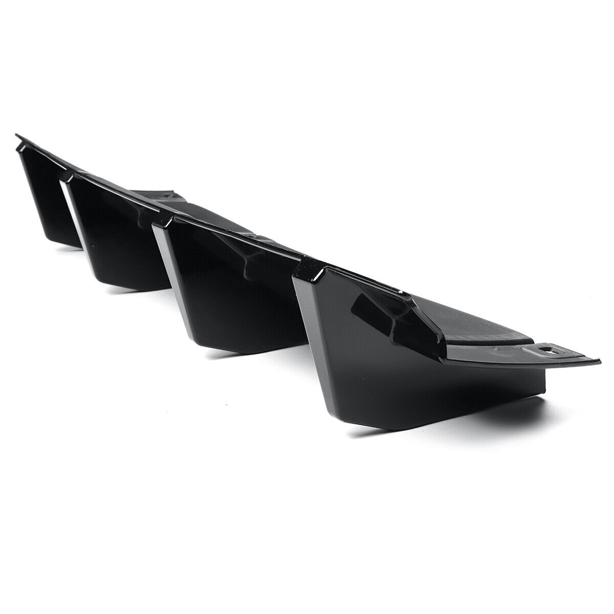 For Dodge Challenger SRT Hellcat 2015-2022 Rear Diffuser Bumper Lip Shark Fins