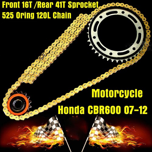Motorcycle 525 Chain Front Rear Sprockets For Honda CBR600 2010 2011