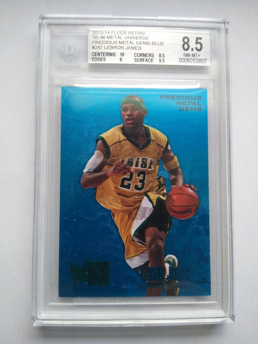 2013/14 Fleer Retro 95-96 Precious Metal Gems Blue #247 Lebron