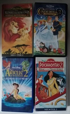 Disney Sammlung Fortsetzungen VHS Pal DE Retro Vintage  - Bild 1 von 4