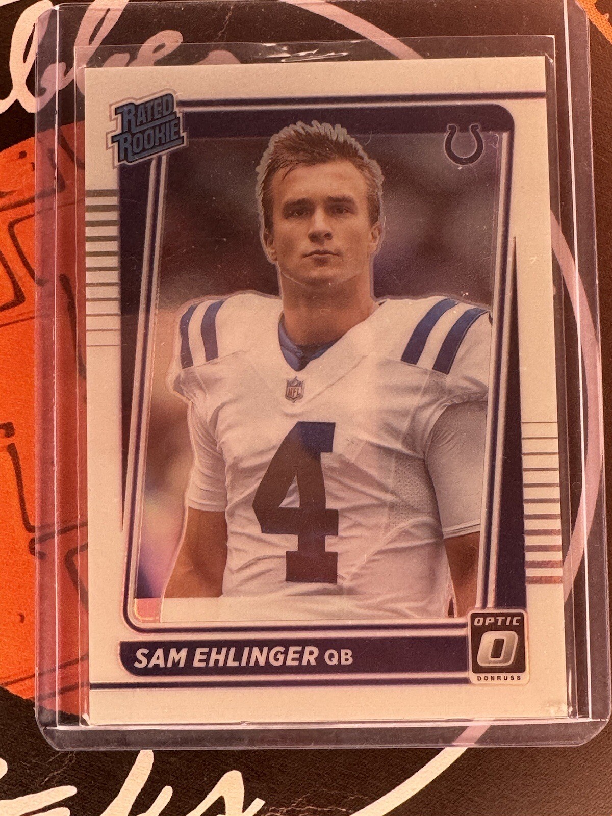 2021 Panini Donruss Optic Sam Ehlinger Rated Rookie Holo Prizm Variation #246