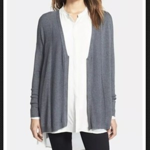 grey v neck cardigan women's