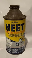 DEMERT HEET GAS LINE ANTI-FREEZE CONE TOP CAN 12 OZ EMPTY