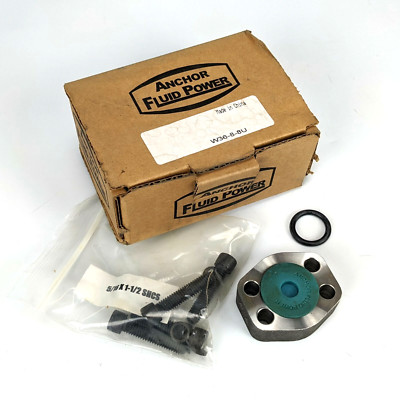 Anchor Fluid Power W36-8-8U 1/2'' C61 Steel Blanking Flange w/ Bolts O-Ring - afp