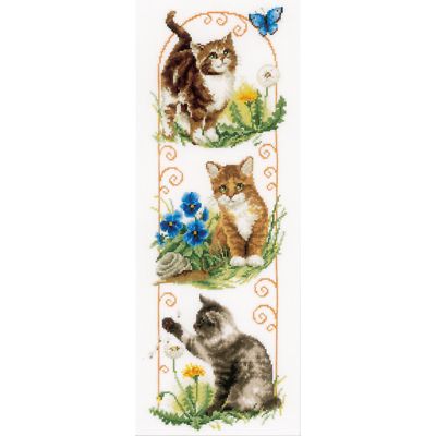 VERVACO  0148160  CATS EXPLORING  COUNTED CROSS STITCH KIT  