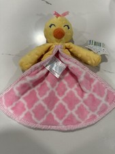 NWT Nursery Rhyme Duck Lovey Yellow Security Pink Blanket Plush