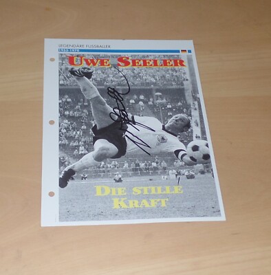 UWE SEELER, original signed photocard 20x25 cm (SPORT)