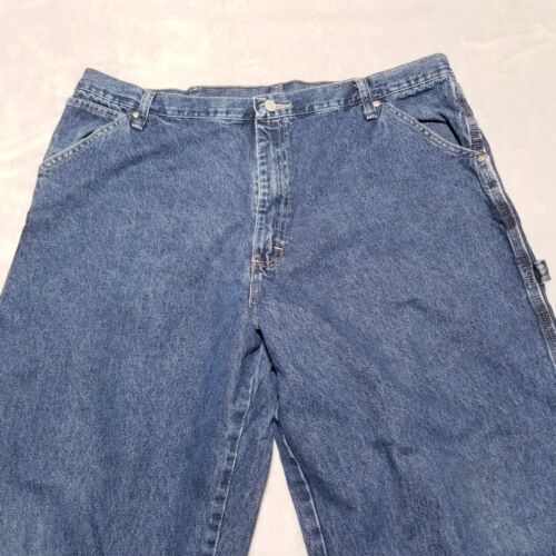 Vintage Wrangler Carpenter Jeans 40 x 32 Baggy Skater 94LSWDV Dark Blue |  eBay
