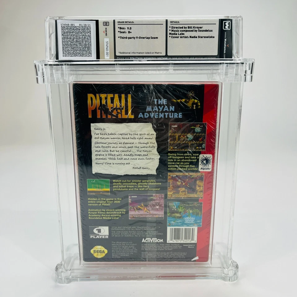 Pitfall: The Mayan Adventure - Sega Genesis, 1994 Assemb. in Mexico WATA 9.0 B+ - Image 4 of 4