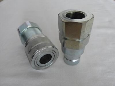 Hydraulic Plug Coupling Flat Sealing 250bar 3/4'' Female Thread BG4 Socket Connector