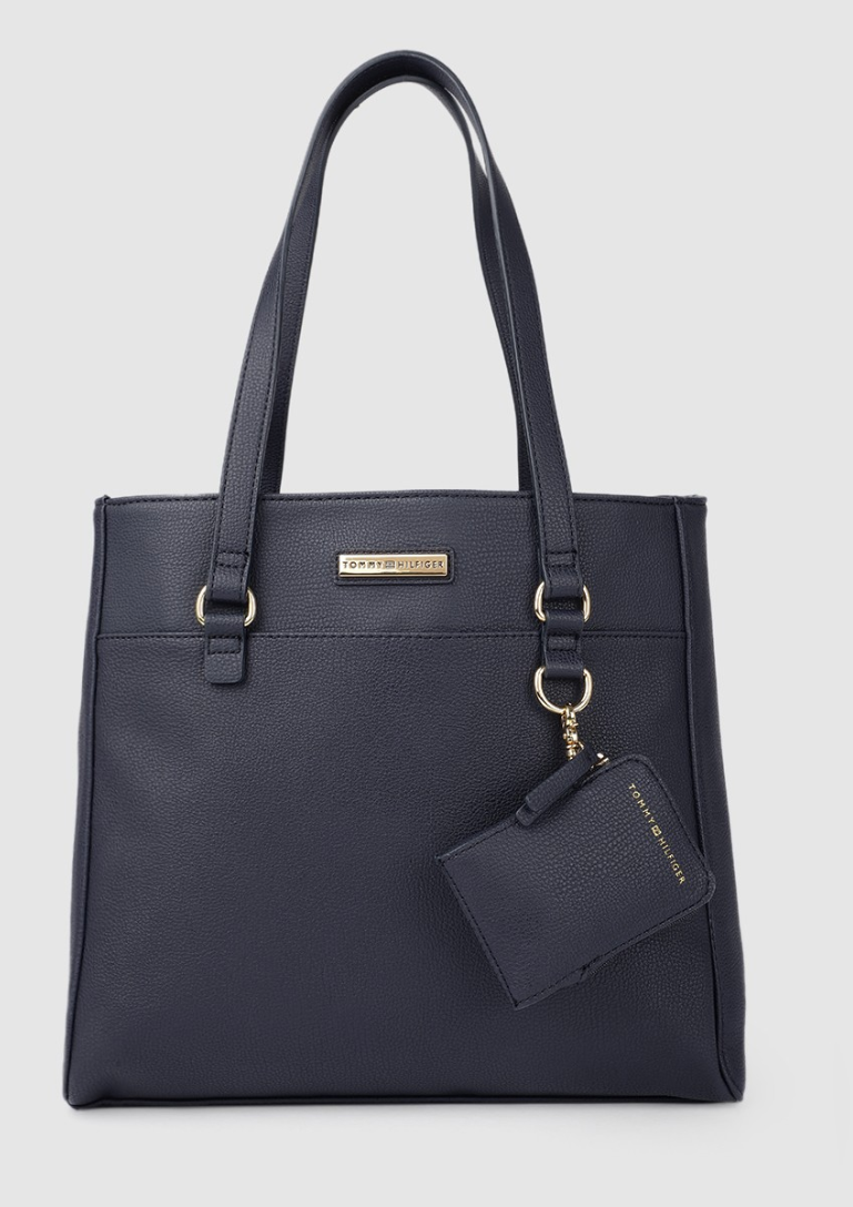 Tommy Hilfiger Navy Blue Tote Bag Pre Owned in Great Condition