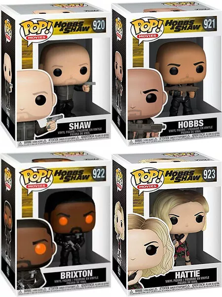 Funko POP Fast and Furious Presents Hobbs and Shaw Vinyl Figure Set of 4  Figures