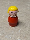 Vintage Fisher-Price Little People Wow What A Body! Blonde, Wood with out a mark