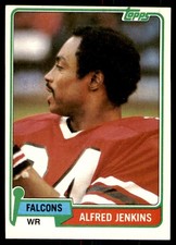 1981 Topps #448 Alfred Jenkins Atlanta Falcons Card