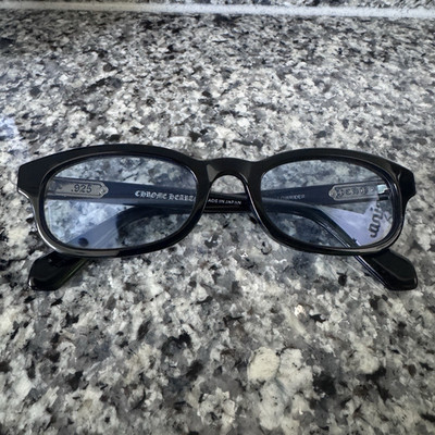 Chrome Hearts LOWRIDER Brille  Acetat/Silber schwarz mit Blaulichtfilter-Gläser
