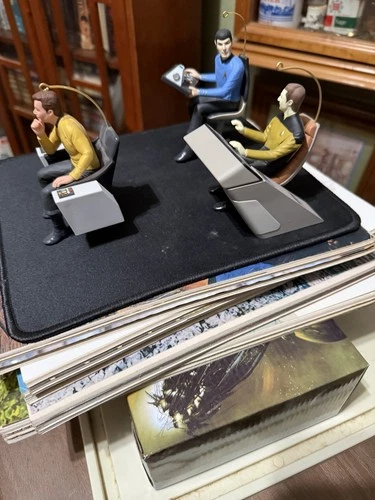 Star Trek Kirk, Spock And Data Hallmark Ornament Stardated 1995 Vintage Space