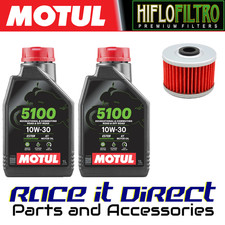 Oil and Filter for Honda CBR 250 R 2011-2013 MOTUL 5100 & Hiflo