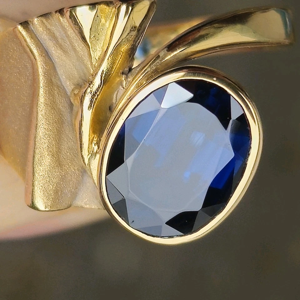 Saphir Ring 750er 18k - Bild 4 von 4