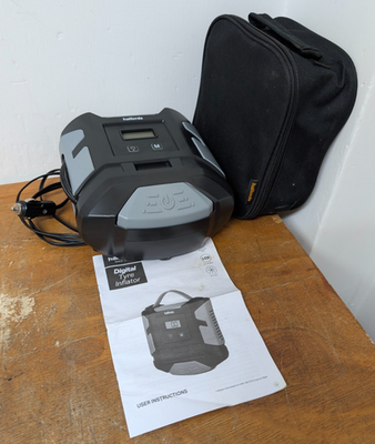 #ad #ad Halfords 370763 Digital Tyre Inflator With Working Light 12v Air Compressor 3m10 GBP 19.99