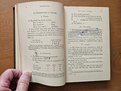 Erstes griechisches Buch: Eine Ouline der Formen (1885 Hardcover) - Bild 10 von 12